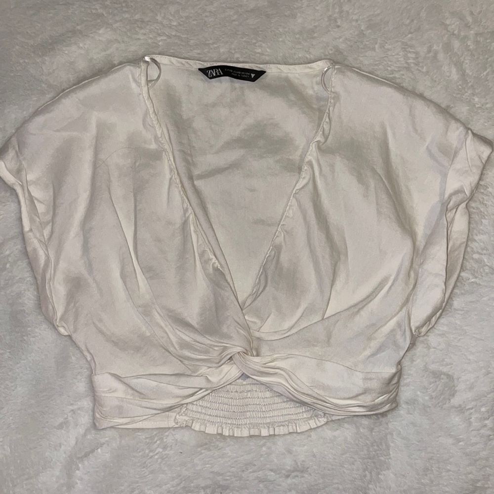 Zara white blouse